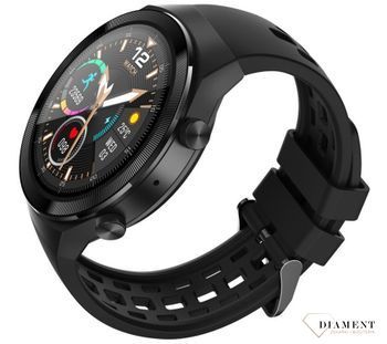 Smartwatch męski na czarnym pasku Rubicon RNCE68. Bluetooth. Zdalne rozmowy przez zegarek (3).jpg